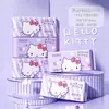 Toalha de Algodão Macia com Padrão de Pérola Autenticada Sanrio Hello Kitty Toalha Descartável para Lavar o Rosto Desenho Animado Cinnamomum Dog Toalha Suavizante