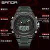 Sanda Nuevo Reloj Araña Luminoso Impermeable Electrónico Moda Personalidad Adolescente Despertador Reloj de Hombre 3159