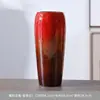 Forno de Sentido Avançado Cerâmica Mudança Vaso Europeu e Americano Luxo Leve Casa Flor Artificial Flor Seca Ornamento de Flores Vaso de Cerâmica Vintage Decoração Ornamentos