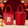 Sacolas de Presente Personalizadas para Banquete de Aniversário para Idosos, Presentes de Aniversário Práticos, Sacolas Tote para Celebração de Aniversário, Sacolas de Lembrancinha de Aniversário