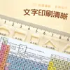 Régua multifuncional para matérias de 20cm com marcações de pinyin, tabela periódica e fórmulas, material escolar para estudantes, régua para desenho artístico