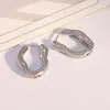 Novidades Argolas de Orelha Geométricas Irregulares Design Personalizado Brincos de Influenciador Brincos Elegantes Simples Estética Fria Ins
