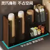 Caja de almacenamiento para vasos desechables, estante de vasos para aparador de escritorio, portavasos para bar de agua y té de leche, soporte multifuncional para vasos de papel