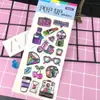 Pegatinas de burbujas de plástico 3D creativas de dibujos animados para niños, pegatinas para taza de vacío, pegatinas para equipaje, pegatinas de recompensa para estudiantes, venta al por mayor