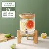 Cubo de Coca-Cola, Cubo para Bebidas de Jugo, Buffet, Cubo para Té de Frutas, Cubo para Vino, Cubo de Vidrio de Gran Capacidad, Tetera para Agua Fría con Grifo
