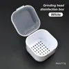 Caja desinfectante para cabezal de pulido de uñas, caja desinfectante y de almacenamiento en forma de diamante, filtro de doble capa, caja de almacenamiento multifuncional engrosada