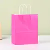 Bolsas de Papel Kraft, Bolsas Tote, Bolsas para Llevar, Bolsas de Empaque de Papel Kraft, Bolsas de Regalo para Catering, Bolsas Cuadradas con Logo