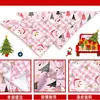 2026 Decoración de Ambiente para Mascotas de Navidad Babero Triángulo para Perro Gato Tela Estampada Navideña