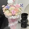 Ramo para el Día de San Valentín y el Día de San Valentín Chino, Cono de Helado, Ramo de Taza de Té con Leche, Materiales de Papel de Regalo Lindos de Kt Cat