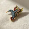 [Liquidação] Broche de flor de pavão com diamantes de comércio exterior europeu e americano, pins de gatinho dançante, acessórios para roupas masculinas e femininas