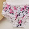 Precio Especial de Evento Pinkgirl Calzones Triángulo para Mujer con Ribete de Encaje, Nylon Elástico, Estampados, Secado Rápido, Directo de la Fábrica Fuente