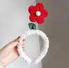 Nova Faixa de Cabelo com Flores da Primavera, Faixa de Cabelo Fofa de Pelúcia para Lavar o Rosto, Faixa de Cabelo de Celebridade da Internet, Faixa de Cabelo Masculina, Scrunchie, Acessório de Cabelo