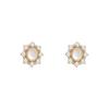 Pendientes de plata S925 con gemas ovaladas geométricas y aguja, pendientes vintage de perlas francesas, estilo Hong Kong, estilo Hepburn, joyería para las orejas, venta al por mayor