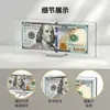 Marco de Pantalla Transparente de Acrílico para Billetes de Dólar para Uso Doméstico, Soporte para Colección de Billetes, Marco de Fotos de Plexiglás con Base