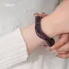 Pulseira Aberta Ondulada de Acrílico Dopamina Europeia e Americana Moda Versátil Pulseira de Temperamento Simples Pulseira de Alto Padrão para Mulheres