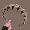 Diadema de Malla con Perlas de Cristal de Lujo de Gama Alta, Nuevo Estilo 2025, Diadema Alta con Dientes Antideslizantes, Accesorio para el Cabello