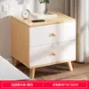 Mesita de noche moderna minimalista, mueble pequeño simple para dormitorio, mueble de almacenamiento pequeño para vivienda de alquiler