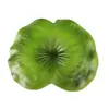 Decoração de mesa de floresta tropical brasileira folhas verdes simulação base de mesa EVA prensagem a quente base de mesa folha de tartaruga alongada
