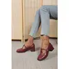 Sapatos Mary Jane Retrô em T para Mulheres 2026 Novo Estilo Sapatos Elegantes para Mulheres com Salto Bloco para o Dia a Dia, Sapatos de Couro para Mulheres Tamanho Grande