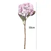 Flores de Hortensia Artificiales de Colores Otoñales Transfronterizos para Decoración del Hogar y Bodas, Ramo de Novia, Flores de Hortensia Artificiales Occidentales