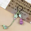 Chaveiro de Cerâmica Gourd de Jingdezhen Estilo Étnico Bolsa Tecida Pendurar Barraca de Mercado Noturno Literário Joias Pequenas Atacado em Estoque
