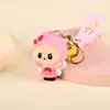 Llavero de goma suave de dibujos animados de PVC, muñeco de peluche 3D personalizado, colgante para mochila, llavero, accesorio para bolso, regalo pequeño