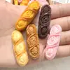 Accesorios de Resina DIY al por Mayor, Juguetes de Comida en Miniatura Realistas, Adornos Pequeños, Llaveros, Zuecos, Imanes para Refrigerador, Amuletos de Baguette para Coche