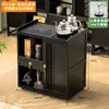 Juego de Mesa de Té Nuevo Estilo Chino Móvil para Uso Doméstico, Adecuado para Balcón, Completo con Gabinete de Té y Mesa de Té Pequeña para Oficina