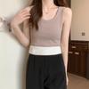 Colete Térmico Feminino à Prova de Frio Estilo Coreano com Forro de Lã Engrossado para Outono e Inverno Autoaquecedor Slim Fit Roupa Íntima Segunda Pele Roupa Íntima Térmica Versátil