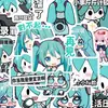 126 Pegatinas de Expresión de Hatsune Miku Anime Japonés Funda para Teléfono Pegatinas para iPad Impermeables