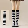 Meias Listradas Transfronteiriças Europeias e Americanas Infantis Natal Copsplay Performance Japonesa Jk Cano Longo Meias Masculinas até o Joelho