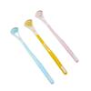 Escova de língua multifuncional e conveniente raspador de língua de silicone raspador de língua escova de limpeza de língua de duplo efeito fábrica de escovas de dente atacado