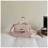 Bolso de Mano Pequeño de Moda y Lujoso para Mujer, Nuevo Bolso Kelly de Viaje con Estampado de Piedra, Bolso Versátil de Hombro y Cruzado, Moderno
