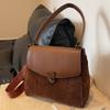 Bolsa de Ombro para Mulheres, Grande Capacidade, Nova Bolsa Transversal Retro Outono e Inverno 2026, Bolsa de Mão Feminina, Bolsa Tote para o Dia a Dia
