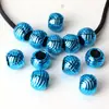 Cor Metálica de Natal Cor de Galvanoplastia UV Resistente à Cor Grande Furo Bola de Amora Frutas Redondas Contas DIY Artesanal Corrente de Celular Acessórios
