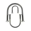 Tubo de Aço Inoxidável 304 Selim em Forma de U Decoração Selim para Fiação Braçadeira de Metal em Forma de U Parafuso em Forma de U Parafuso em Forma de U