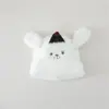 Gorro de punto para niños estilo coreano con orejas de cachorro lindas, gorra de béisbol cálida para otoño e invierno para niños y niñas