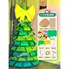 Navidad hecha a mano súper ligera bolsa de material para árbol de Navidad making adornos de escritorio para jardín de infancia infantil
