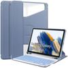 Para Samsung Tab A9 plus/A9 11 polegadas capa de couro plana com slot para caneta TPU acrílico rotativo X210