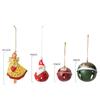 Pingente de sino de natal vintage boneco de neve de ferro velho pingente de sino decoração de árvore de natal pingente enfeite de natal