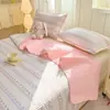 Colcha Acolchada de Algodón Puro Fresca y Sencilla Pieza Única Cama de 1.8m Cubierta de Sábana Gruesa 100% Algodón Juego de Tres Piezas Antideslizante Universal para Todas las Estaciones