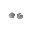 Pendientes Metálicos Redondos de Malla con Purpurina Fina de Doble Cara para Mujer, Pendientes Elegantes, de Moda y Versátiles