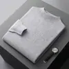 Suéter masculino para outono e inverno, pulôver quente de tricô, novo pulôver versátil de gola redonda para homens, adequado para uso formal e casual no outono e inverno