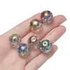 Nuevo Producto Aprox. 16 mm Acrílico Color UV Recubierto Strass Redondo Cuentas para Collar Pulsera Cadena de Teléfono Hecho a Mano