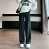 Calça de Maternidade Primavera Outono Roupa Exterior Calça de Perna Larga Tamanho Grande Cintura Alta Suporte para Barriga Calça Casual de Maternidade Roupa de Maternidade Estilo Primavera Outono Inverno