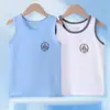 Camisetas de Algodão Puro para Crianças, Camisolas para Meninos para Usar por Baixo, Camisetas Pequenas para Meninas, Camisetas Sem Mangas para Usar por Cima para Crianças Maiores e Estudantes