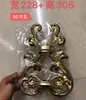 Accesorios de Acero Inoxidable 304 Botella del Tesoro Flor Estilo Europeo Flor Puerta Principal Valla de Patio Puerta Antirrobo Piezas Florales Decorativas para Ventanas Oro Titanio