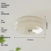 Lámpara de techo retro francesa para dormitorio, estudio, balcón, pasillo, ambiente de crema nórdica, lámpara de cristal sencilla de mediados de siglo.