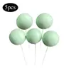 Decoración de Pastel Más Vendida Transfronteriza Juego de 5 Piezas de Bolas Doradas, Bolas Plateadas, Bolas de Navidad, Bolas de Colores, Bolas Redondas, Decoración para Hornear Toppers para Pasteles