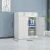Archivero de oficina, archivador de acero para documentos, mueble de almacenamiento para el hogar, gabinete con cerradura, mueble con ruedas, archivador metálico